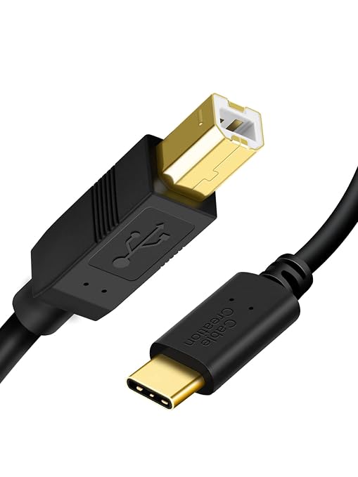 CableCreation USB C Printer Cable 1 m, Printer Cable USB C to B, Scanner Cable by CableCreation