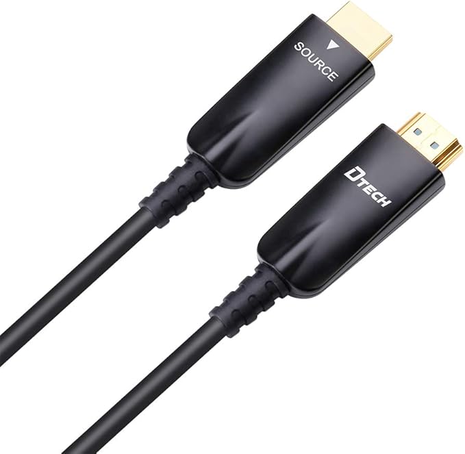 DTECH 25ft Fiber Optic HDMI Cable 4K 60Hz 1080p HD Video 3D ARC HDCP CEC High - Image 5