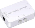 2 Ports Network Switch Splitter Selector RJ45 Network Switch 2x1 Ethernet RJ45 by Unknown