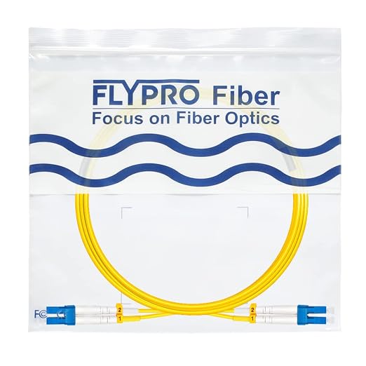 FLYPROFiber- 15M OS2 LC to LC Fiber Patch Cable | Length Options: 0.2m-200m - Image 7