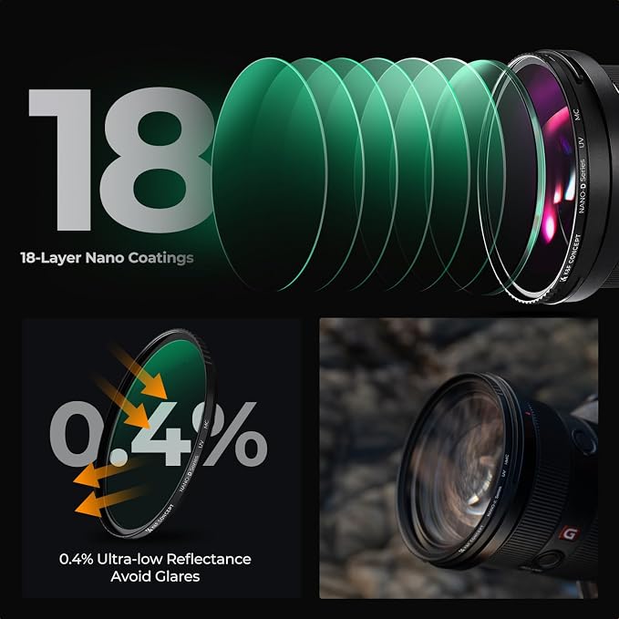 K&F CONCEPT 77mm MC UV Lens Protection Filter - Image 5