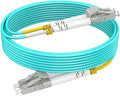 OM3 Multimode Fiber LC to LC, 1m Fiber Patch Cable, Options 7in~500ft, Fiber by RamboCables
