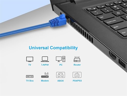 Monoprice Cat6A 1ft Blue Patch Cable Double Shielded 26AWG 10G Pure Bare Copper - Image 6