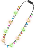 1PCS Light up Christmas Necklace Tree Bulb, 3 Modes Colorful Xmas Accessories by Traplace