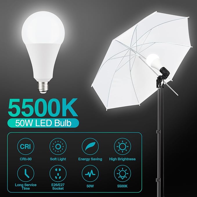 EMART 8.5 x 10 ft Backdrop Support System, Professional Photography Lighting Kit - Image 5