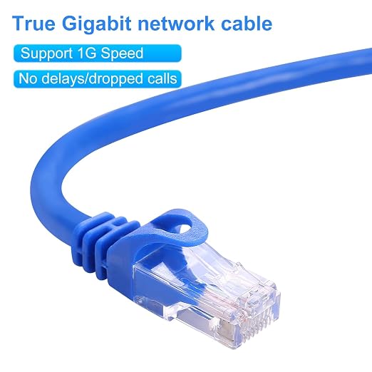 CAT 6 10 ft Ethernet Cable, Indoor High-Speed 10Gbps Snagless Long CAT6 10FT - Image 7