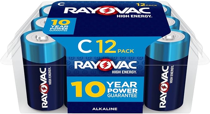 Rayovac C Batteries, C Cell Battery by Rayovac