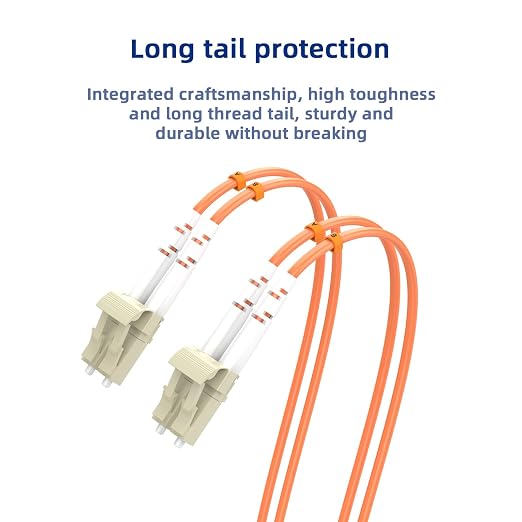 Om1 LC to LC Fiber Patch Cable, 40M/131.2FT Multimode Duplex 62.5/125µm Fiber - Image 5