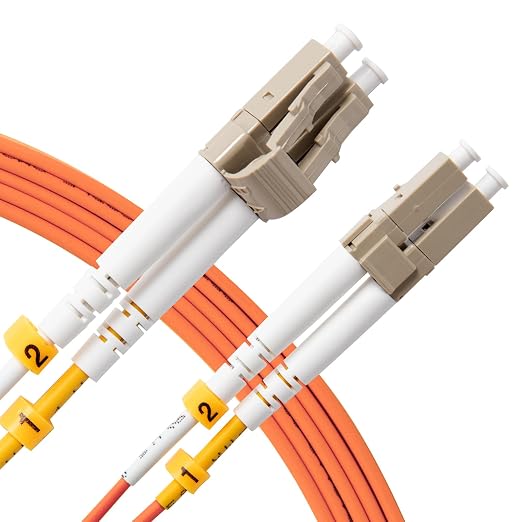 OM1 LC to LC Fiber Patch Cable 20m/66ft, Length Options:0.2m-20m, 1G/10GB - Image 2