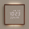 mooas Wooden Frame LED Silent Wall Clock by mooas