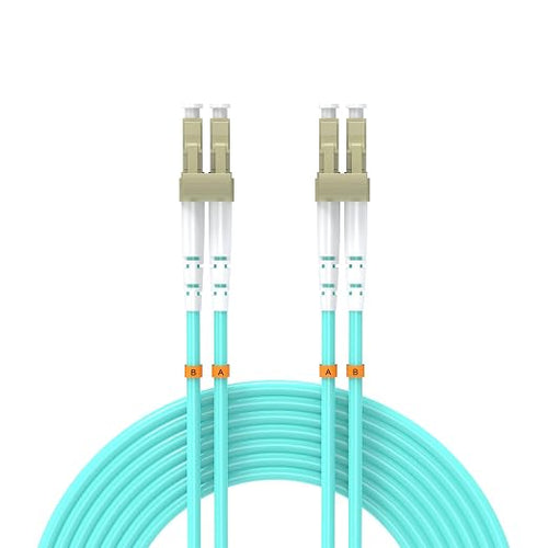 1.5Meters 5ft LC/UPC-LC/UPC 10GB Multi-Mode Fiber Optic Cable LC to LC OM3 by Buacoz