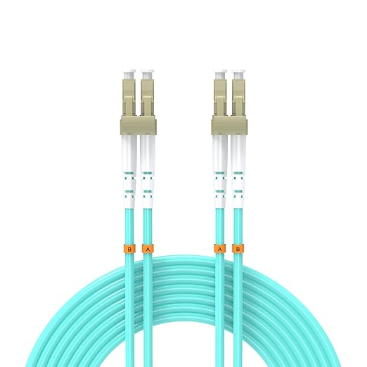 50Meters 165ft LC/UPC-LC/UPC 10GB Multi-Mode Fiber Optic Cable LC to LC OM3 by Buacoz