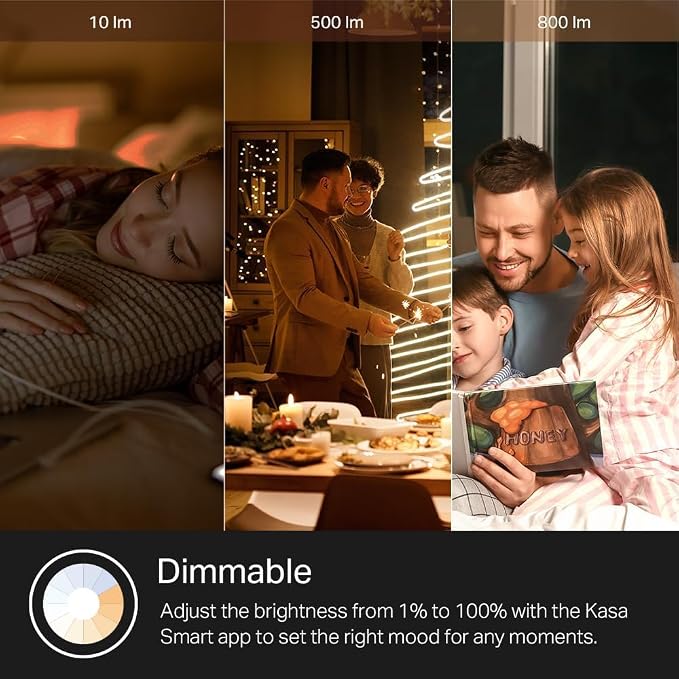 Kasa Smart Light Bulbs, Full Color Changing Dimmable Smart WiFi Bulbs Compatible - Image 6