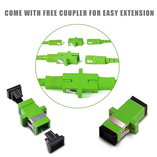 10-Pack - 25m SC/APC to SC/APC Fiber Optic Internet Cable, Armored Single Mode - Image 5