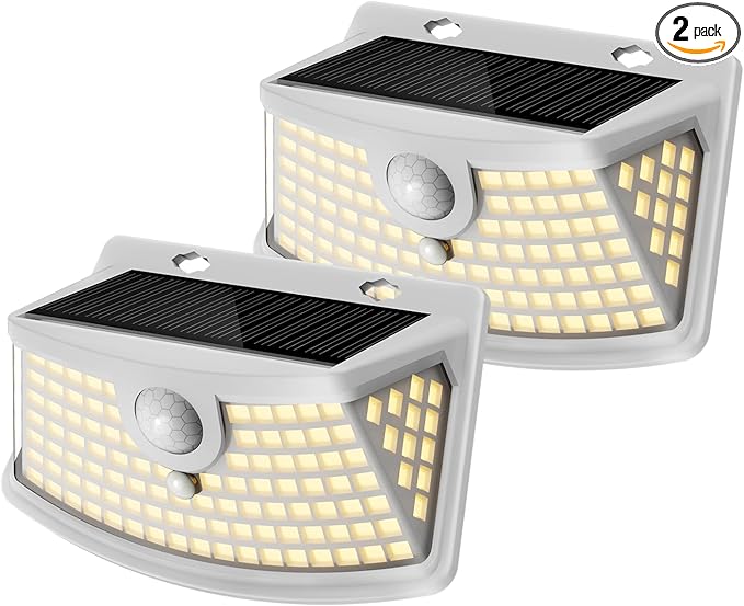 Aootek New Solar Motion Sensor Lights 120 LEDs by Lightupeveryconer