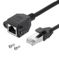 MECCANIXITY Cat5 Ethernet Extension Cable, 16.4Ft RJ45 Male to Female Screw by MECCANIXITY