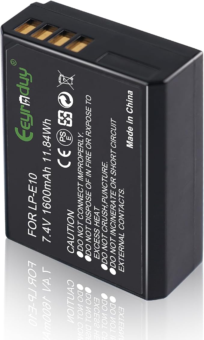 1-Pack of LP-E10 Battery for Canon EOS Rebel T6 T7 T5 T3, Kiss X50 X70 by eeyrnduy