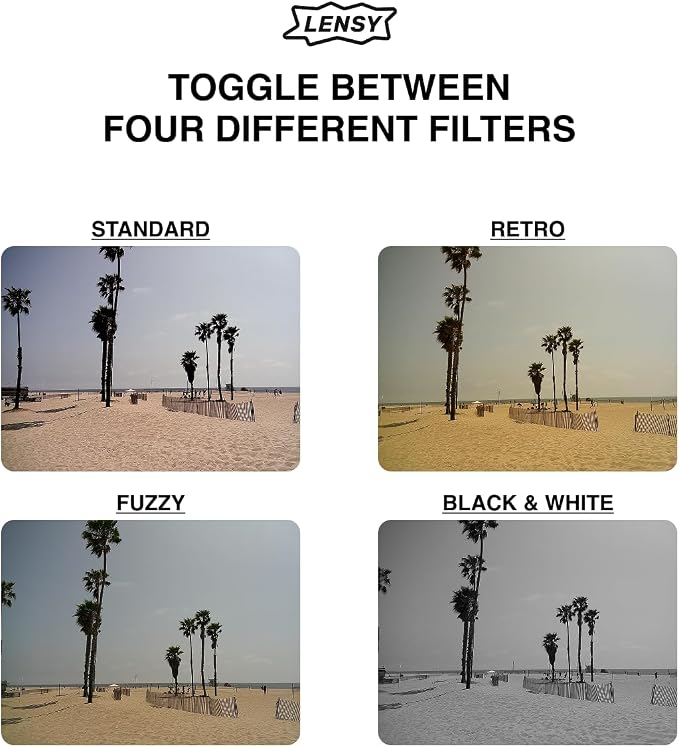 LENSY Screen Free Digital Camera | Four Built in Filters | Rechargeable - Image 4