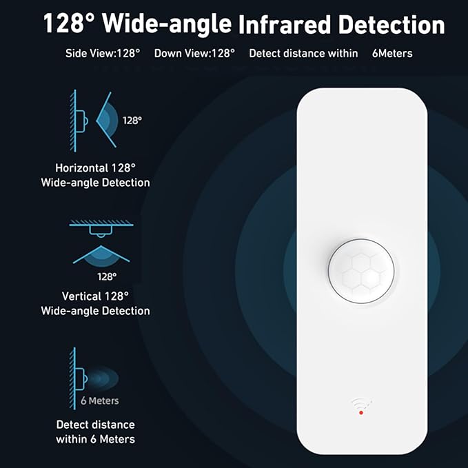 3-Pack Smart PIR Motion Sensor: WiFi Motion Detector - Image 3