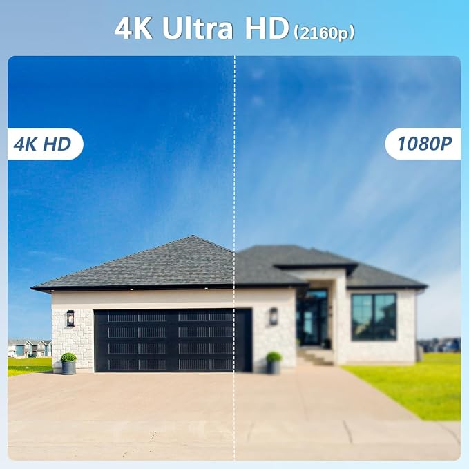【2-Way Audio & 130° Ultra Wide-Angle】 4K 8MP Outdoor Wired Security Camera - Image 3