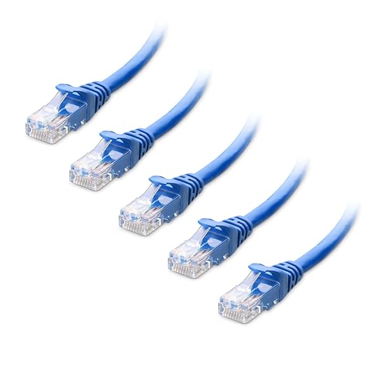 Cable Matters 10Gbps 5-Pack Snagless Cat 6 Ethernet Cable - 10ft by CableMatters