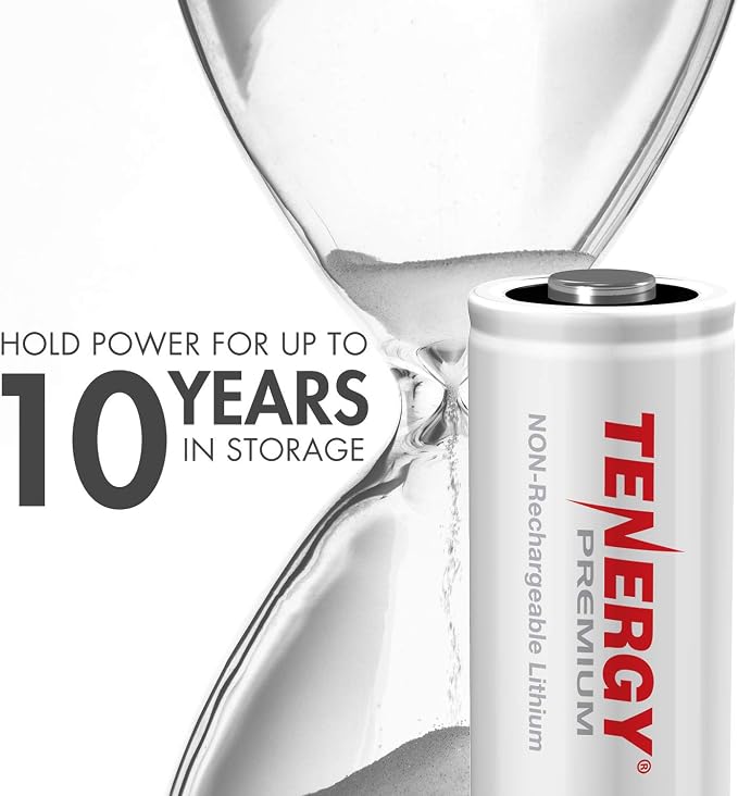 Tenergy Premium 40 Pack NonRechargeable CR123A 3V Lithium Battery, Primary - Image 3