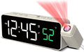 Netzu Projection Alarm Clock for Bedroom Ceiling, Small Compact Plug-in Digital by Netzu