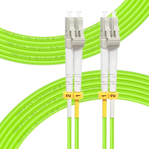 FLYPROFiber- 20M OM5 LC to LC Fiber Patch Cable, Length Options: 0.2m-20m by FLYPROFiber