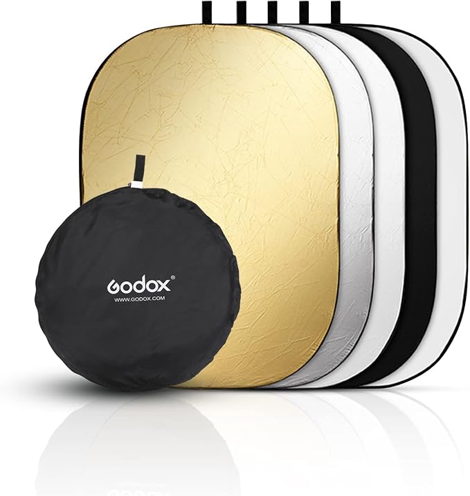 Godox 40"x60"/100x150cm Collapsible Photography Light Reflector, 5-in-1 Oval by GODOX
