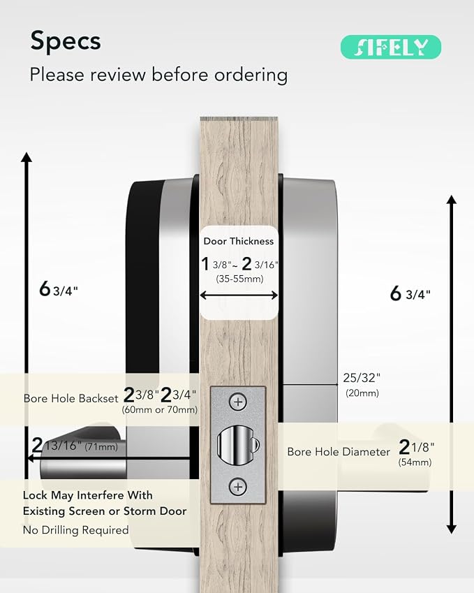 Keyless Entry Keypad Smart Door Lock - Image 5