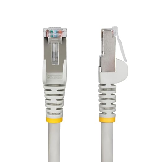 StarTech.com 25ft Gray CAT6a Ethernet Cable, Snagless RJ45, 100W PoE++ - Image 2