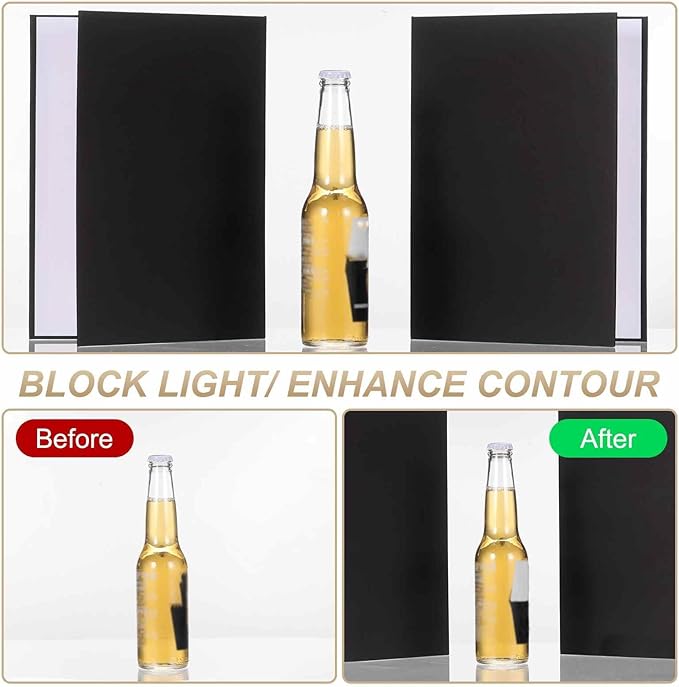 2Pcs 17"x11" Light Reflector 2 in 1 Photography Reflector Cardboards, Foldable - Image 4