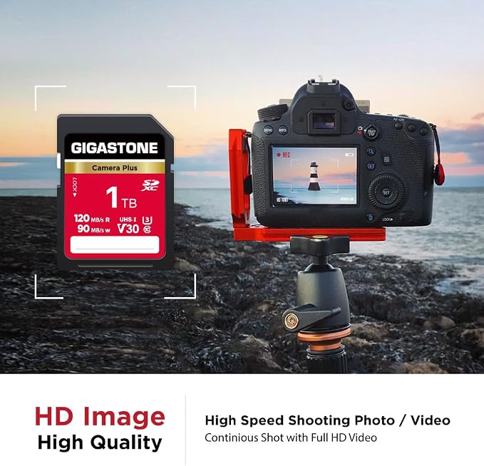 GIGASTONE 1TB SD Card, Camera Plus, UHS-I V30 SDXC Memory Card High Speed UHD - Image 4