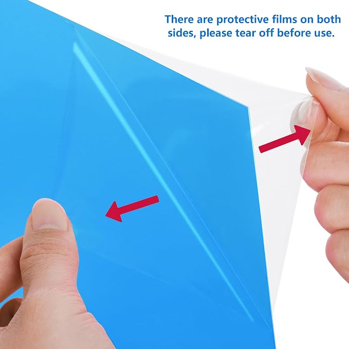 Lystaii 9pcs Gel Light Filter Color Correction Colored Overlays Transparent - Image 3