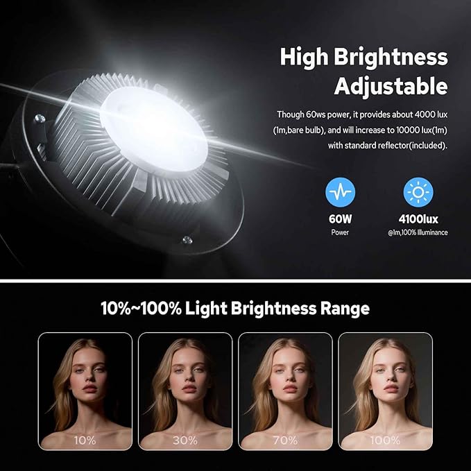 Godox SL60W LED Video Light, 60W 5600K Daylight LED Continuous Light SL-60W - Image 3