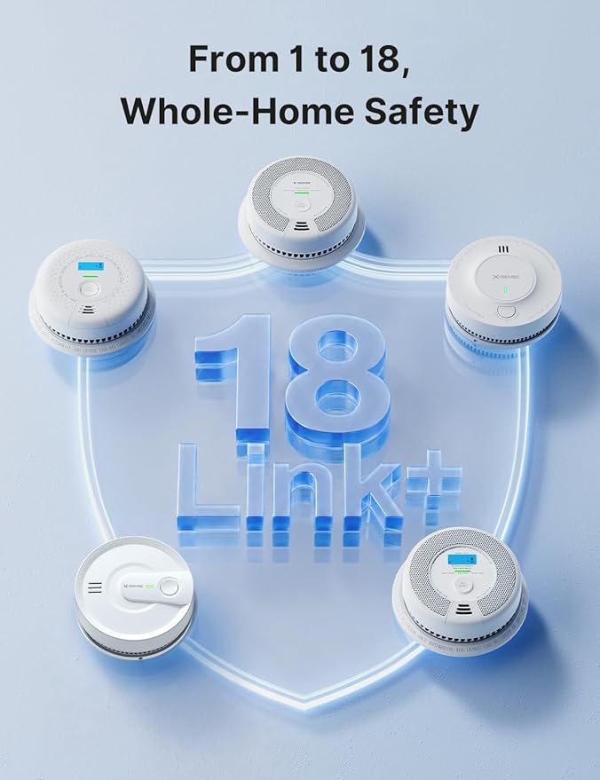 X-Sense 6-Pack Wireless Interconnected Combination Smoke and Carbon Monoxide - Image 5