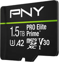 PNY 1.5TB PRO Elite Prime™ C10 U3 V30 A2 microSDXC Flash Memory Card – by PNY