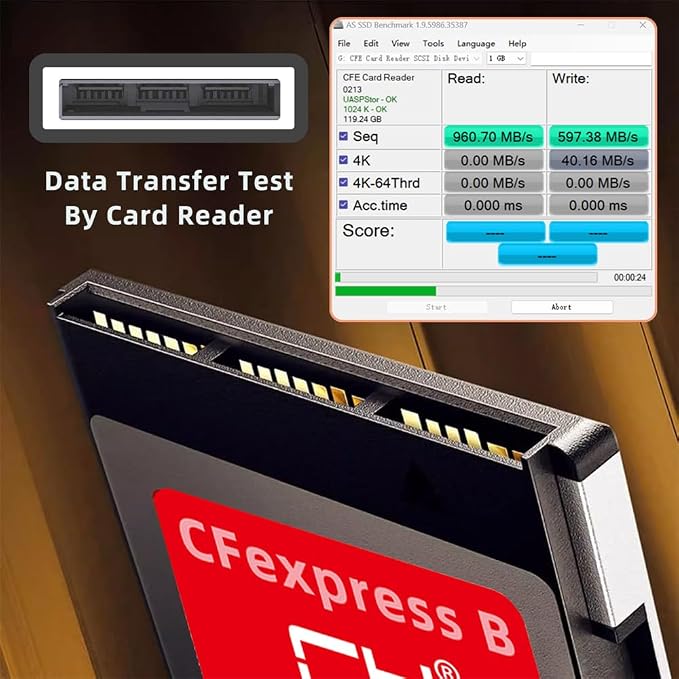 CFexpress Type-B 64GB Memory Card CFE CFB Adapter Compatible - Image 6