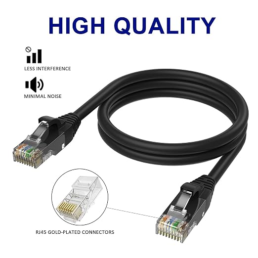 Adoreen Cat 6 Ethernet Cable 2 Ft-3 Pack, High Speed Short Patch Cables Network - Image 3