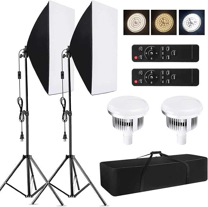 Andoer Studio Photography Light kit Softbox Lighting Set by Andoer