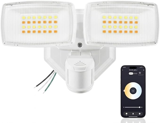 Onforu 32W 3200LM Smart Outdoor Security Light, WiFi Motion Sensor Flood Light by Onforu