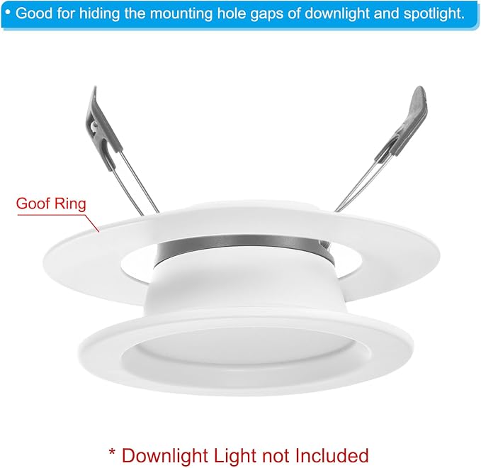 PATIKIL 3.8" ID 5.2" OD Light Trim Ring - Image 3
