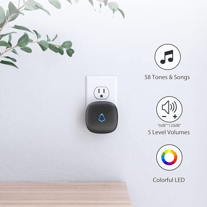 Door Chime, METAK Wireless Door Open Contact Sensor Alarm - Image 2