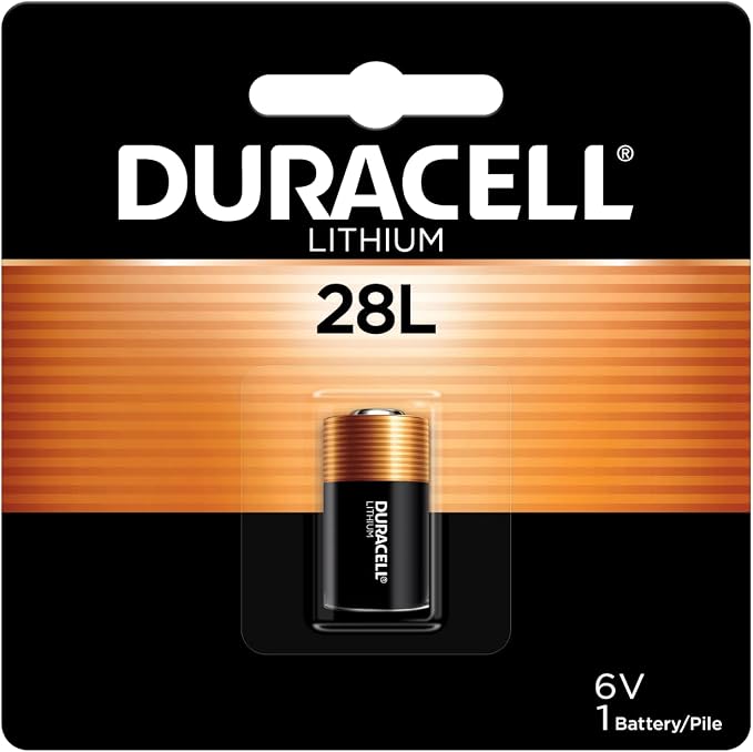 Duracell 28L 6V Lithium Battery, 28L 6 Volt High Power Lithium Battery by Duracell