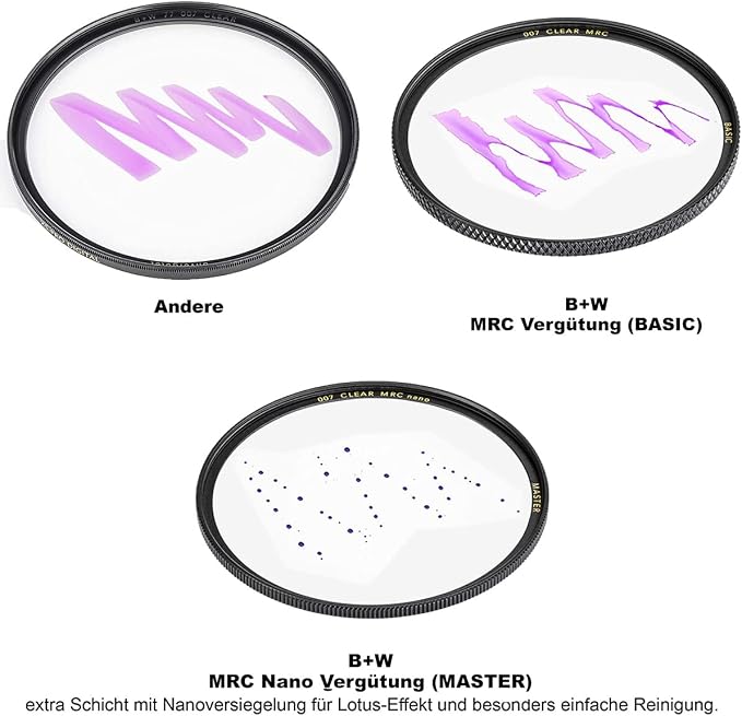 B+W 55mm Master Clear MRC Nano 007M Glass Filter - Image 6