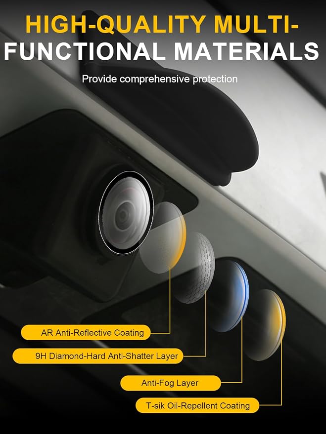 Car Camera Lens Protector 2-Pack + Backup Camera Rain Shield 1-Pack, - Image 5