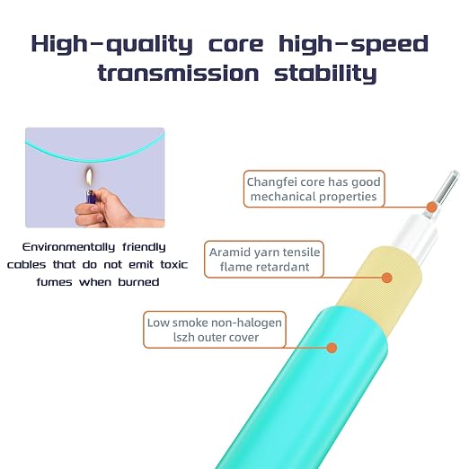 SC/UPC to FC/UPC Fiber Patch Cable OM3 1.5Meter/5ft 10GB/Gigabit Multimode - Image 3