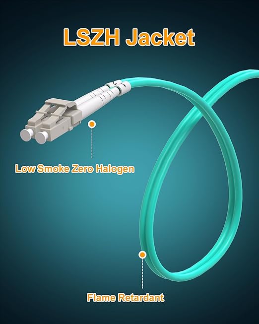 LC to LC Fiber Patch Cable, 10G 40G OM3 Optical Patch Cable Multimode Fiber - Image 4