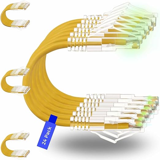 Rapink Patch Cables Cat6/ Cat6a 3ft Slim, Cat6a Ethernet Patch Cable 30G Support by Rapink