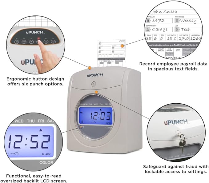 uPunch HN4540 Comprehensive Small Business Start-Up Kit: AutoAlign Calculating - Image 3